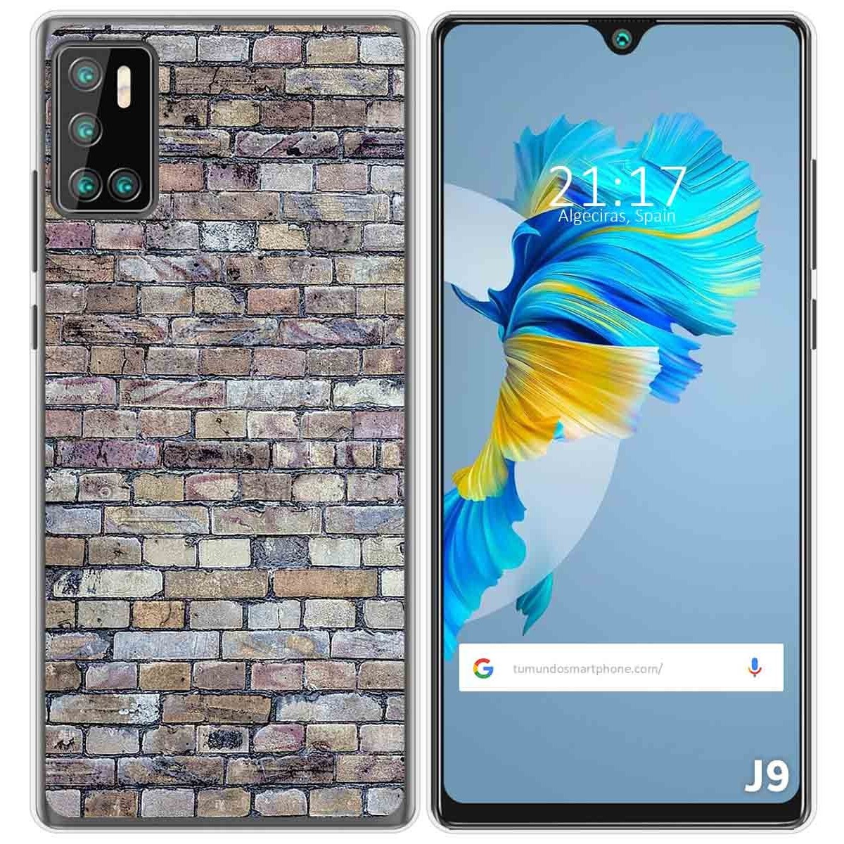 Funda Gel Tpu para Cubot J9 diseño Ladrillo 02 Dibujos