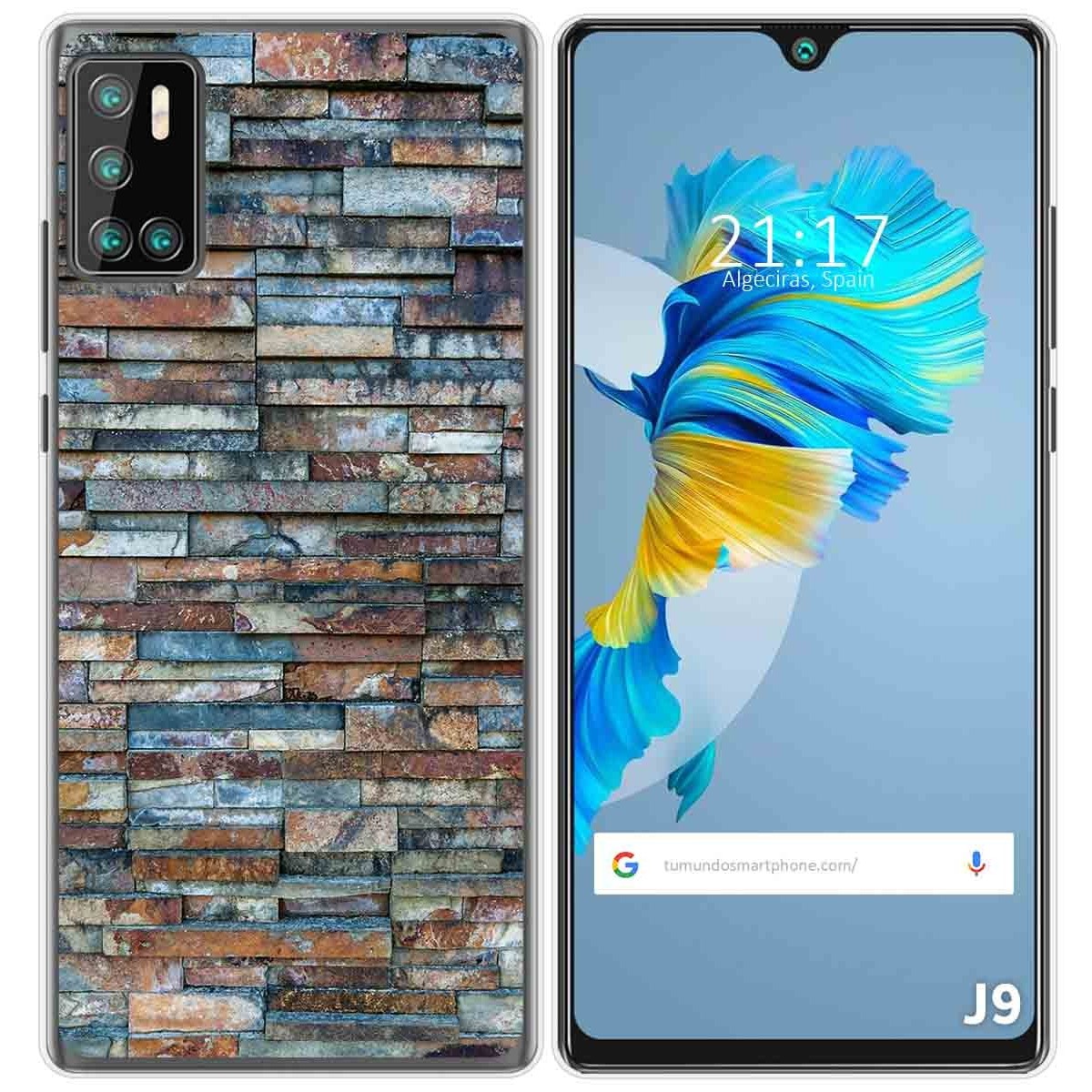 Funda Gel Tpu para Cubot J9 diseño Ladrillo 05 Dibujos