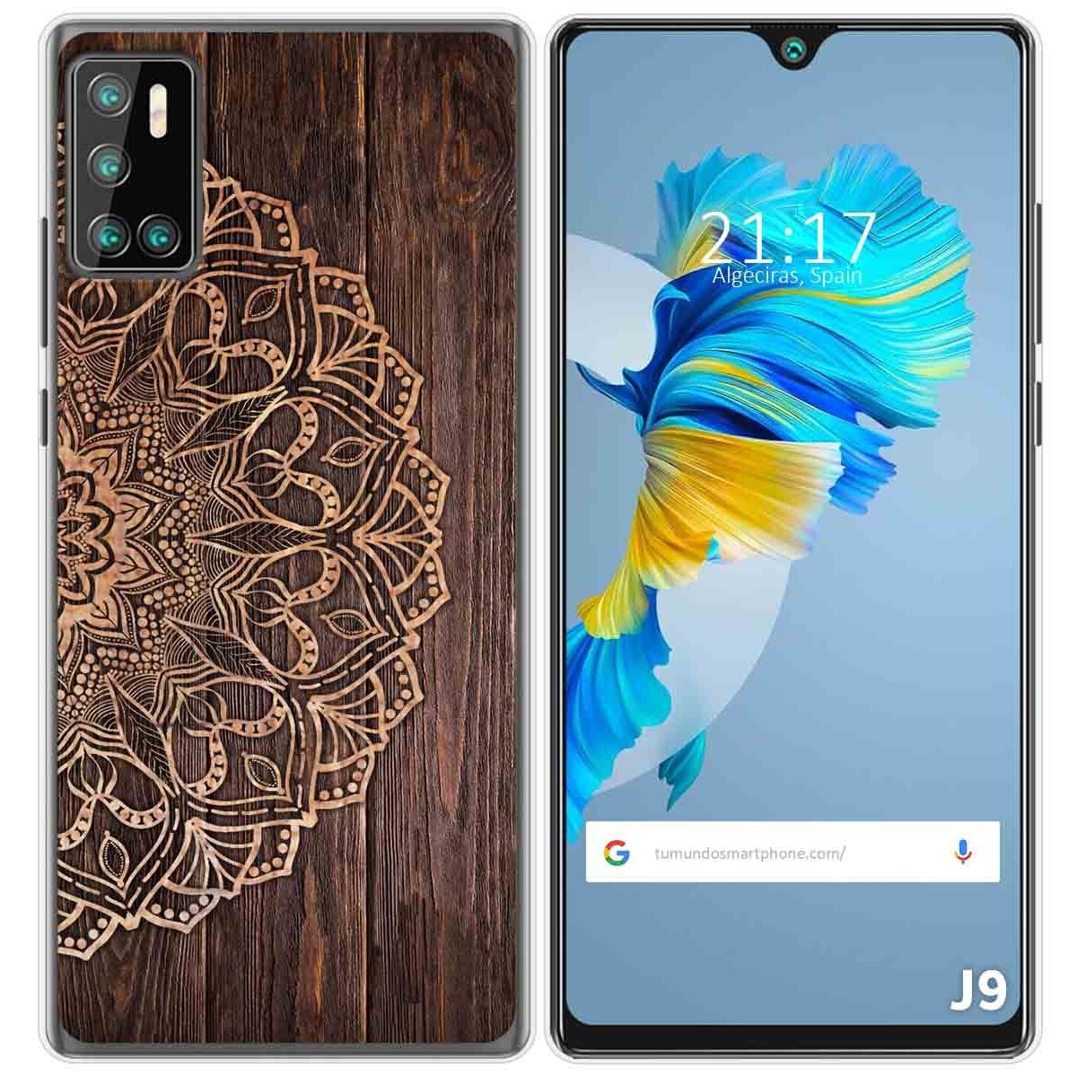 Funda Gel Tpu para Cubot J9 diseño Madera 06 Dibujos