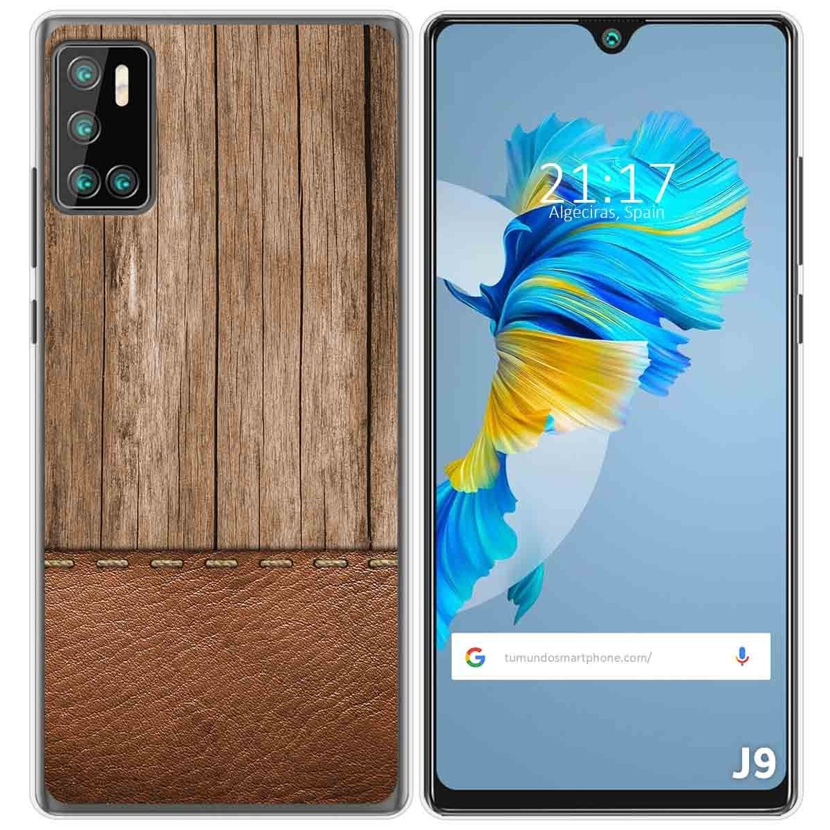 Funda Gel Tpu para Cubot J9 diseño Madera 09 Dibujos