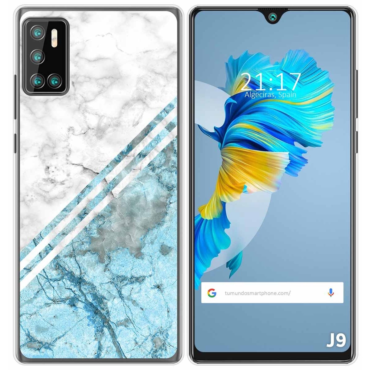 Funda Gel Tpu para Cubot J9 diseño Mármol 02 Dibujos