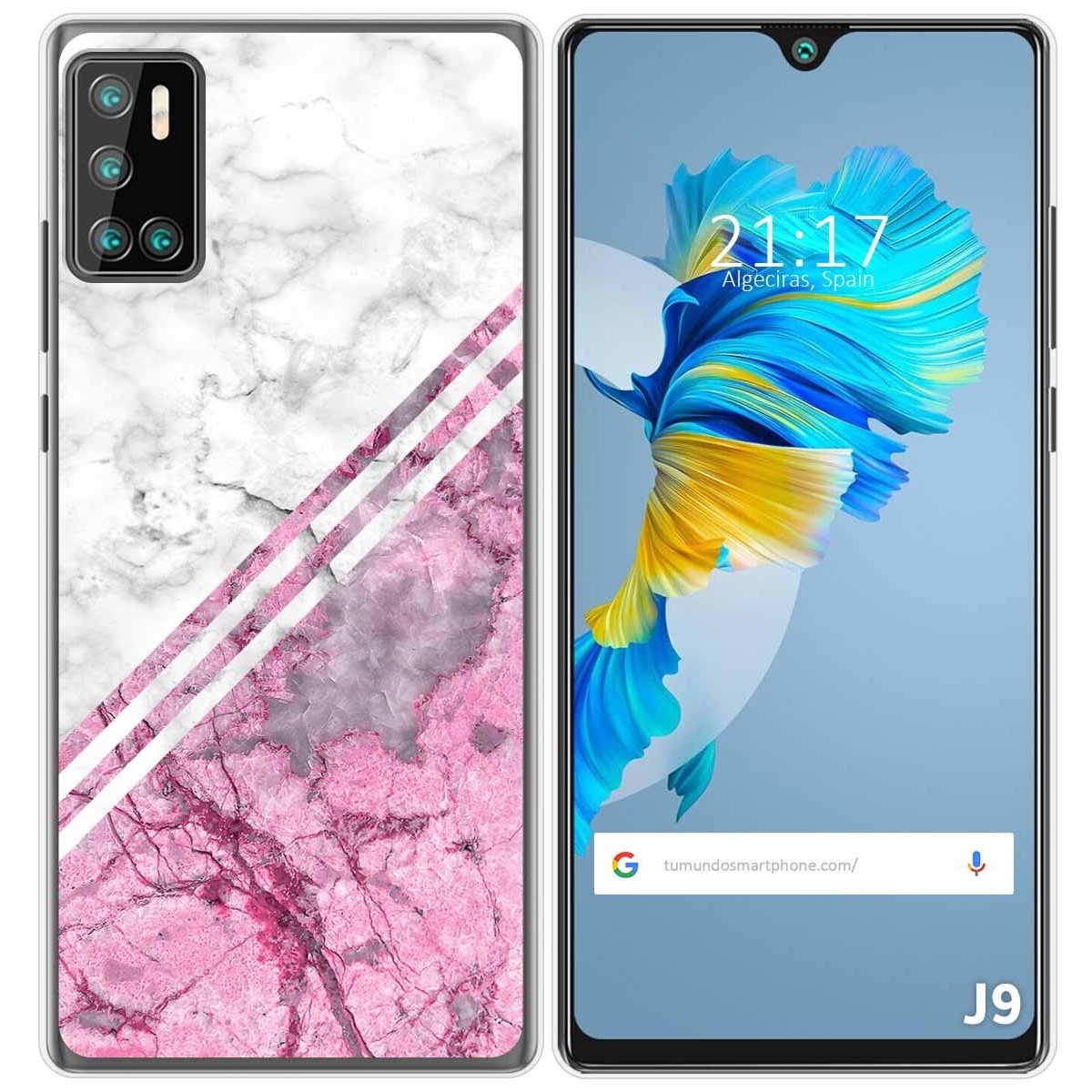 Funda Gel Tpu para Cubot J9 diseño Mármol 03 Dibujos