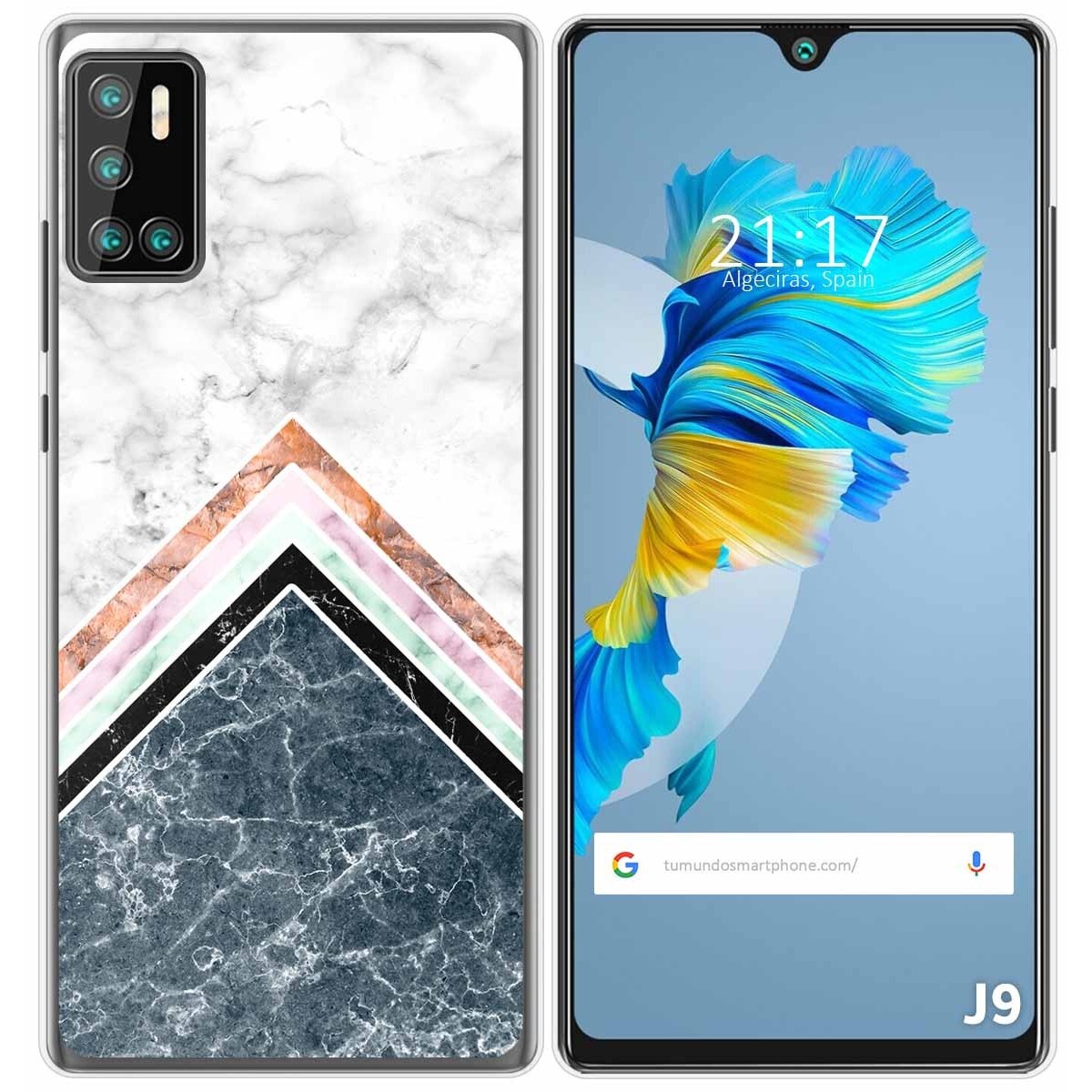 Funda Gel Tpu para Cubot J9 diseño Mármol 05 Dibujos