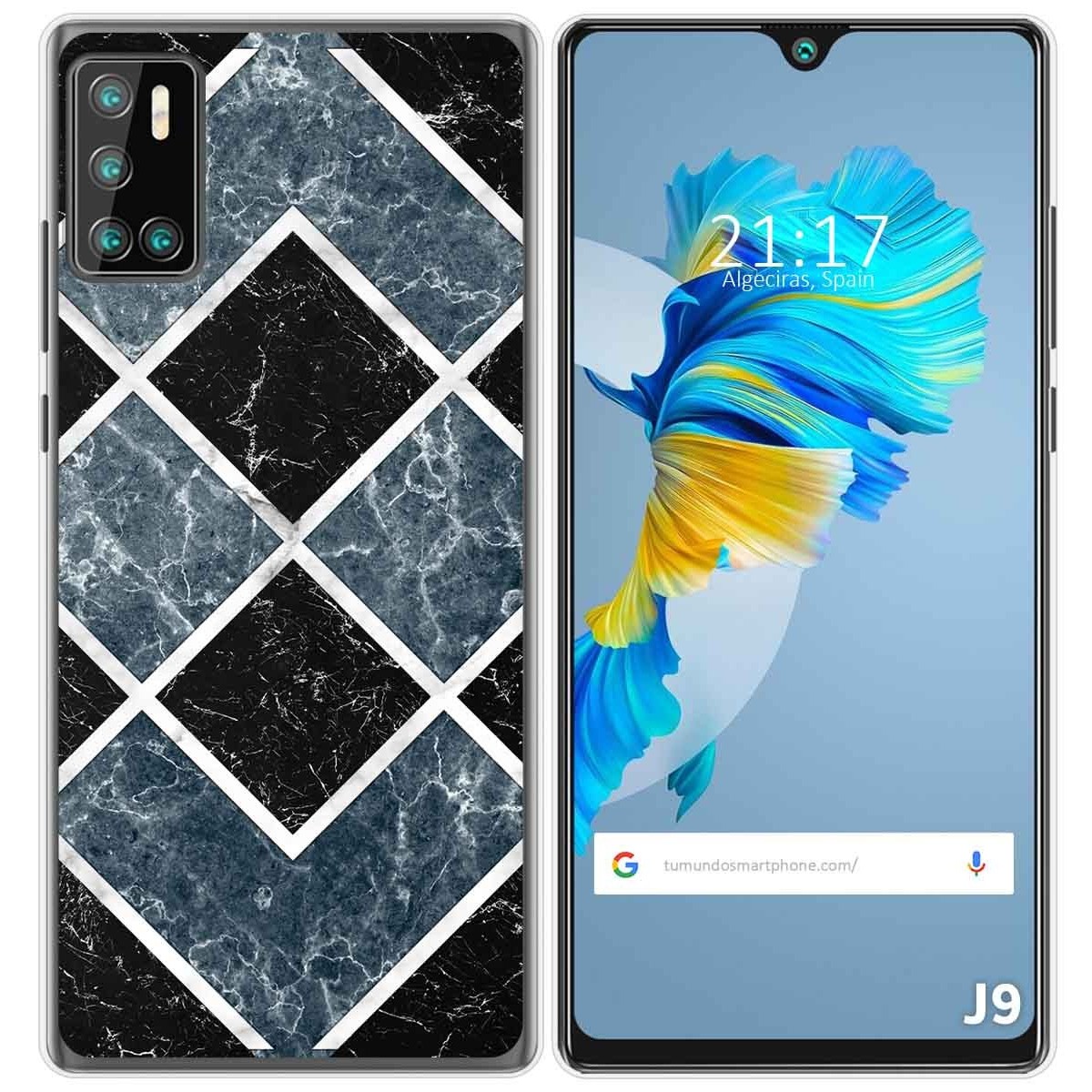 Funda Gel Tpu para Cubot J9 diseño Mármol 06 Dibujos