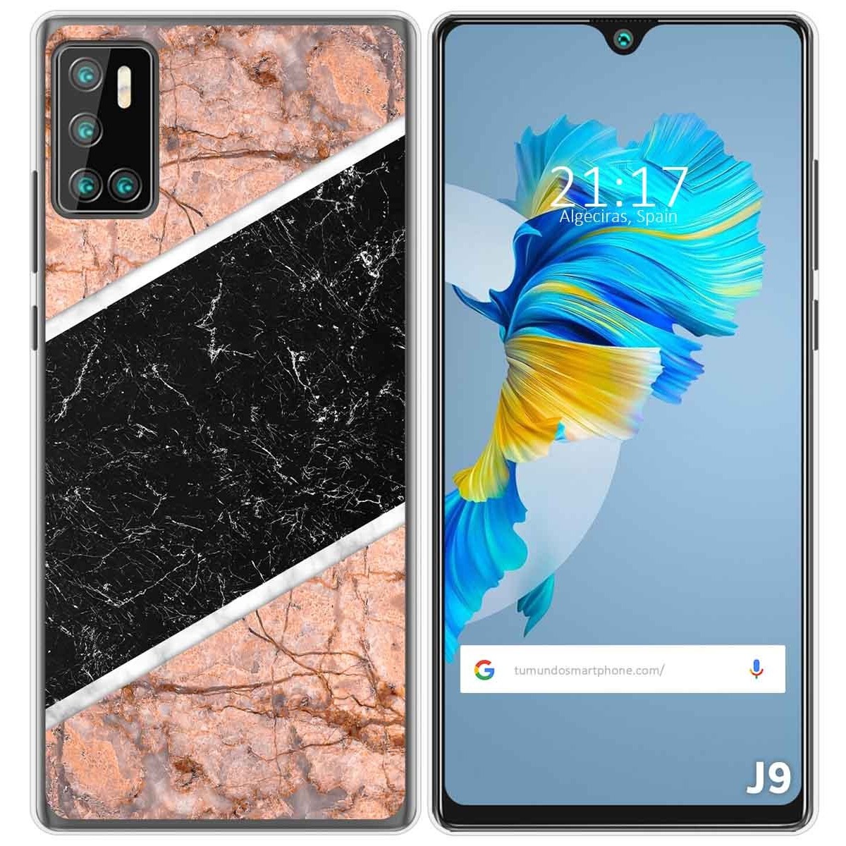 Funda Gel Tpu para Cubot J9 diseño Mármol 07 Dibujos