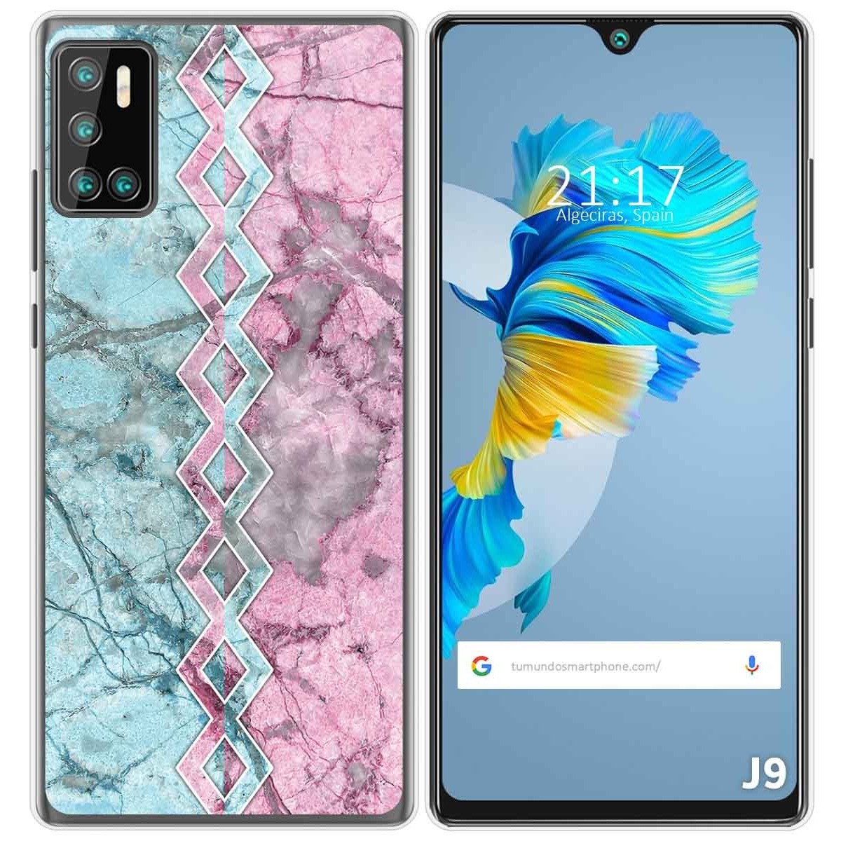 Funda Gel Tpu para Cubot J9 diseño Mármol 08 Dibujos