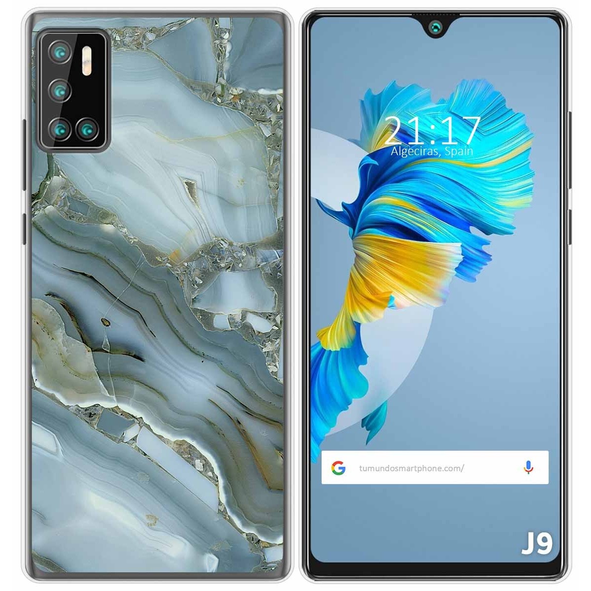 Funda Gel Tpu para Cubot J9 diseño Mármol 09 Dibujos