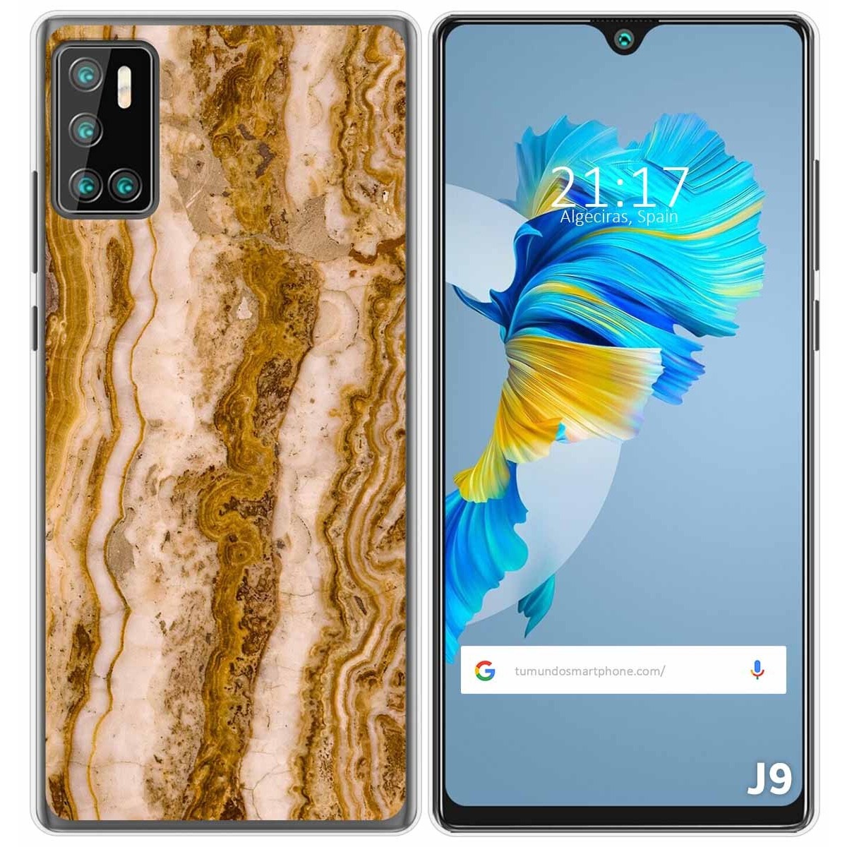 Funda Gel Tpu para Cubot J9 diseño Mármol 10 Dibujos