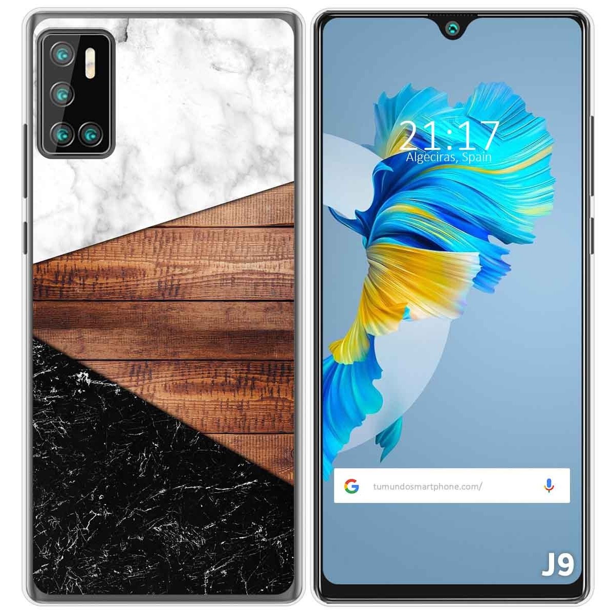 Funda Gel Tpu para Cubot J9 diseño Mármol 11 Dibujos