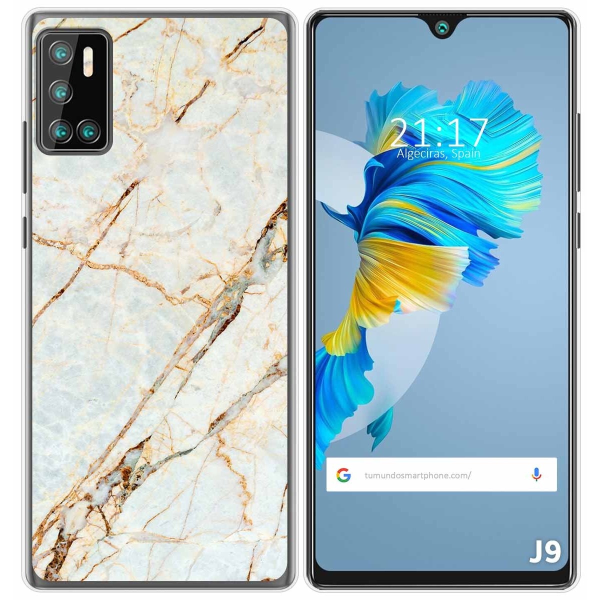 Funda Gel Tpu para Cubot J9 diseño Mármol 13 Dibujos