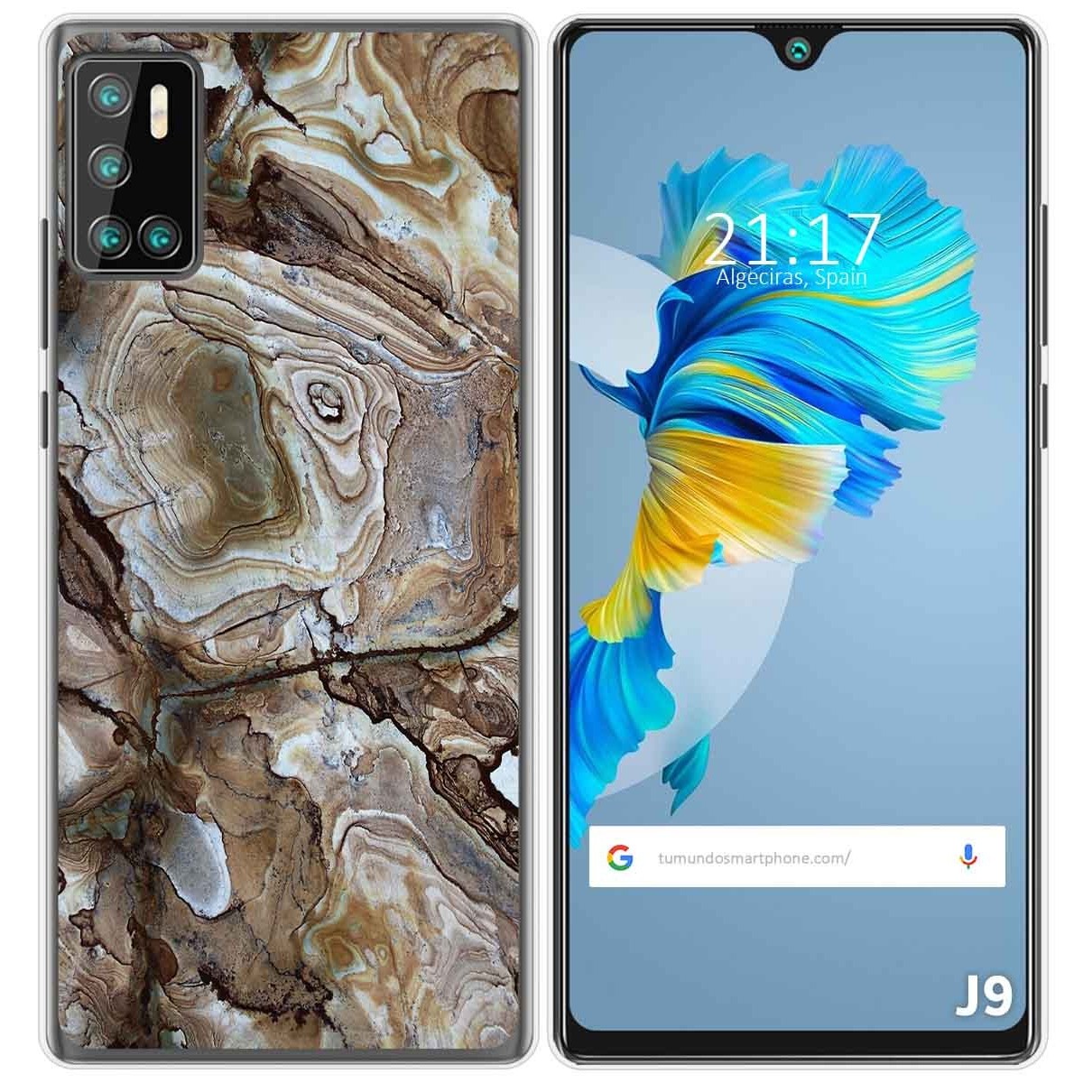 Funda Gel Tpu para Cubot J9 diseño Mármol 14 Dibujos