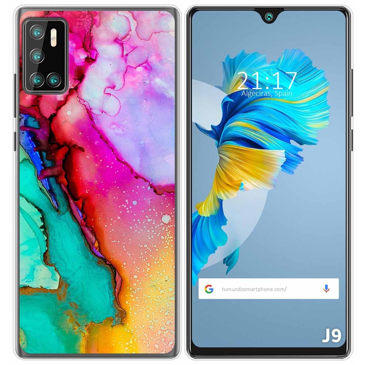 Funda Gel Tpu para Cubot J9 diseño Mármol 15 Dibujos