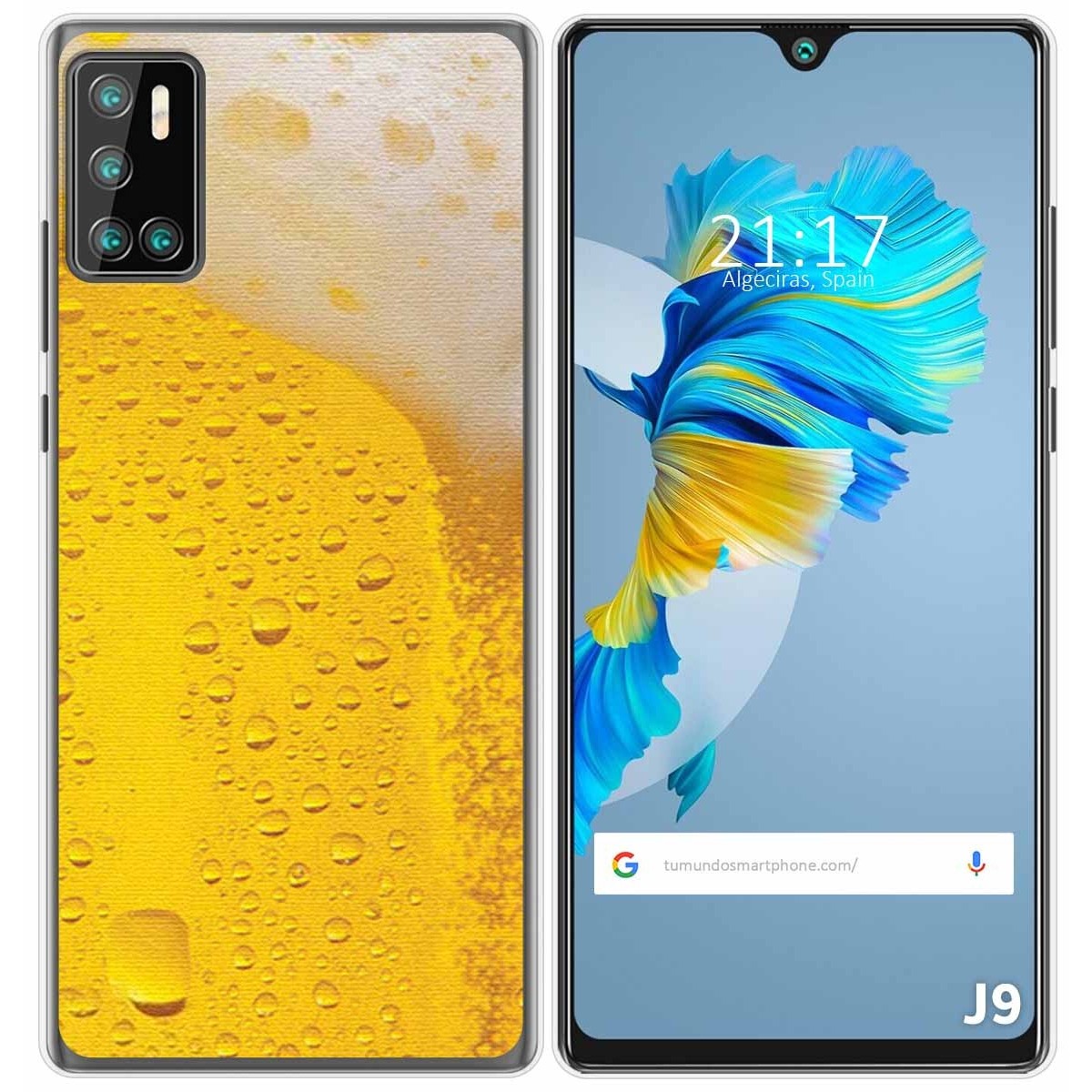 Funda Gel Tpu para Cubot J9 diseño Cerveza Dibujos