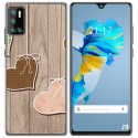 Funda Gel Tpu para Cubot J9 diseño Corazones Madera Dibujos