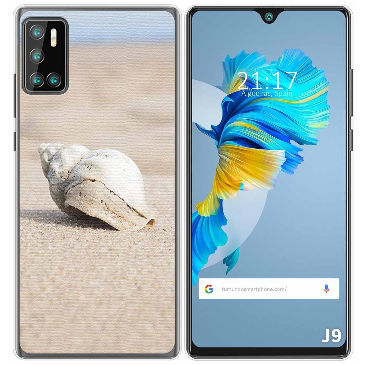 Funda Gel Tpu para Cubot J9 diseño Concha Dibujos