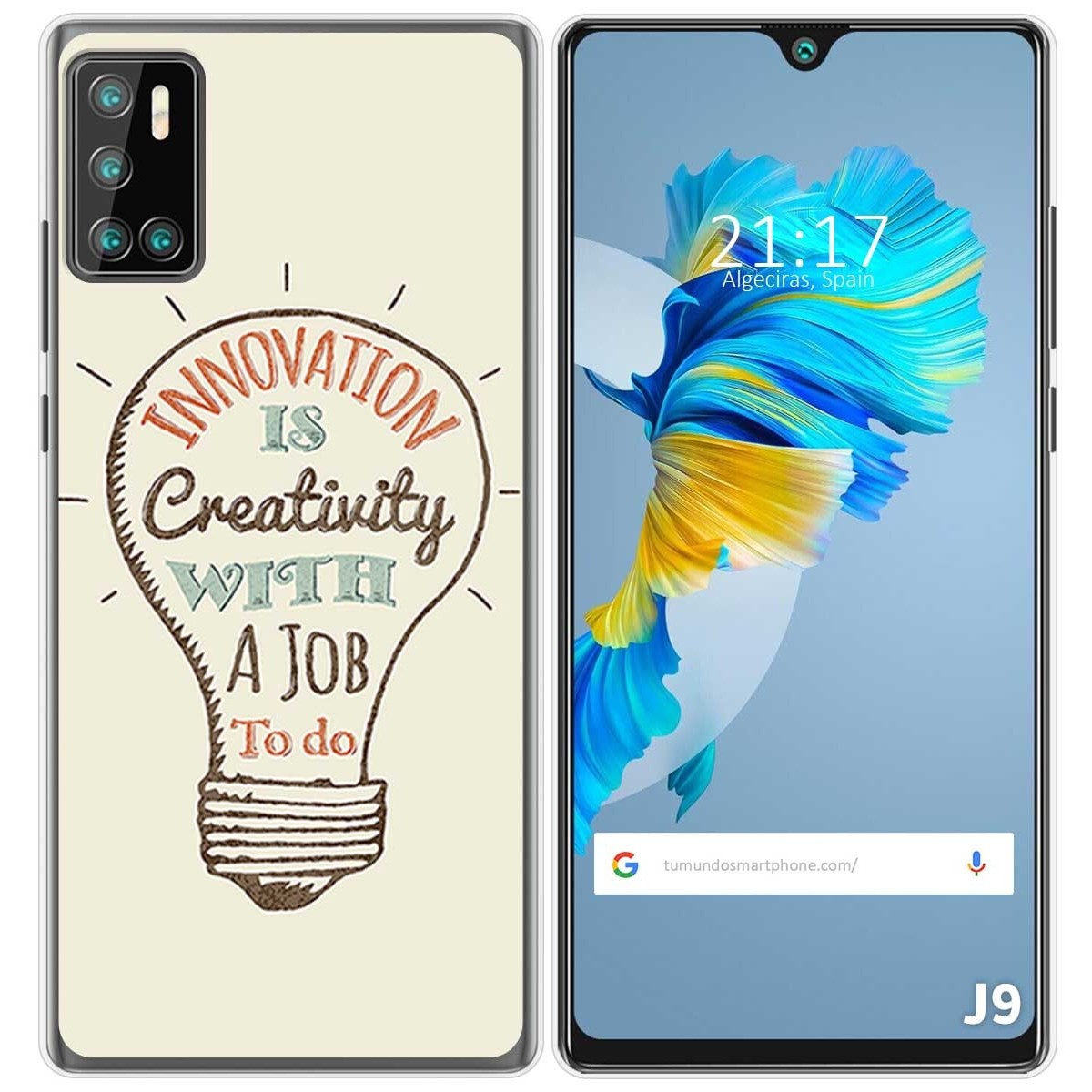 Funda Gel Tpu para Cubot J9 diseño Creativity Dibujos