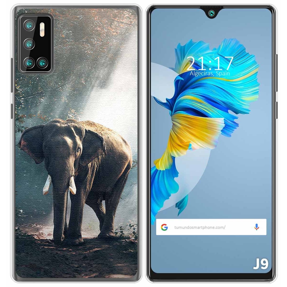 Funda Gel Tpu para Cubot J9 diseño Elefante Dibujos