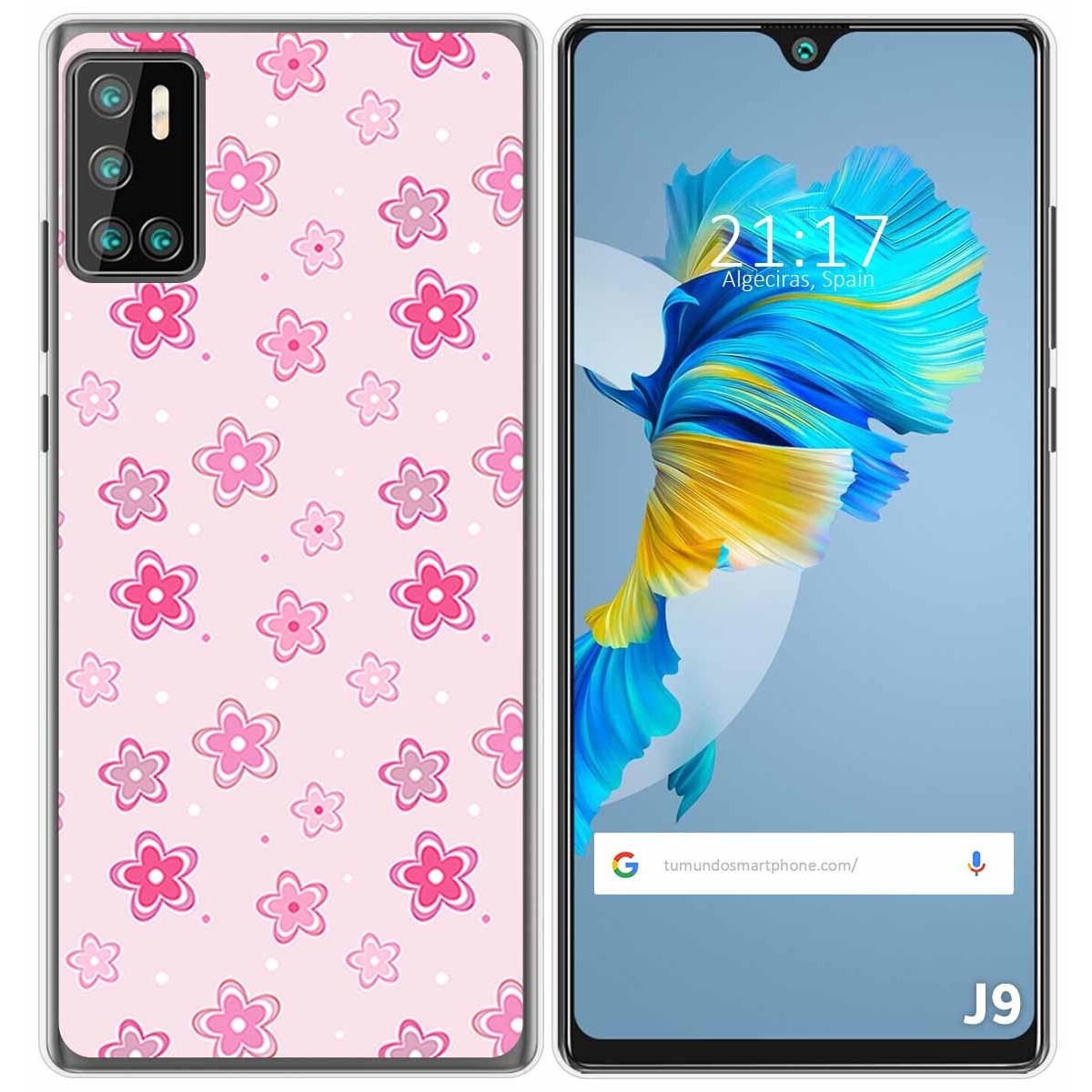 Funda Gel Tpu para Cubot J9 diseño Flores Dibujos