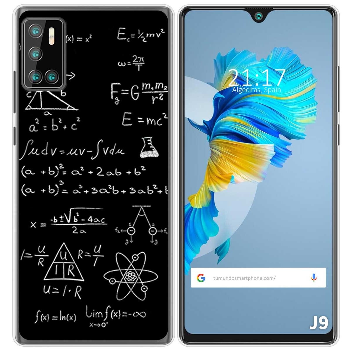 Funda Gel Tpu para Cubot J9 diseño Formulas Dibujos