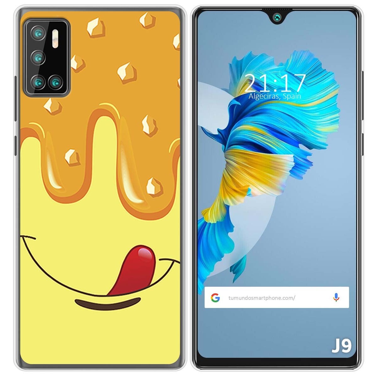 Funda Gel Tpu para Cubot J9 diseño Helado Vainilla Dibujos