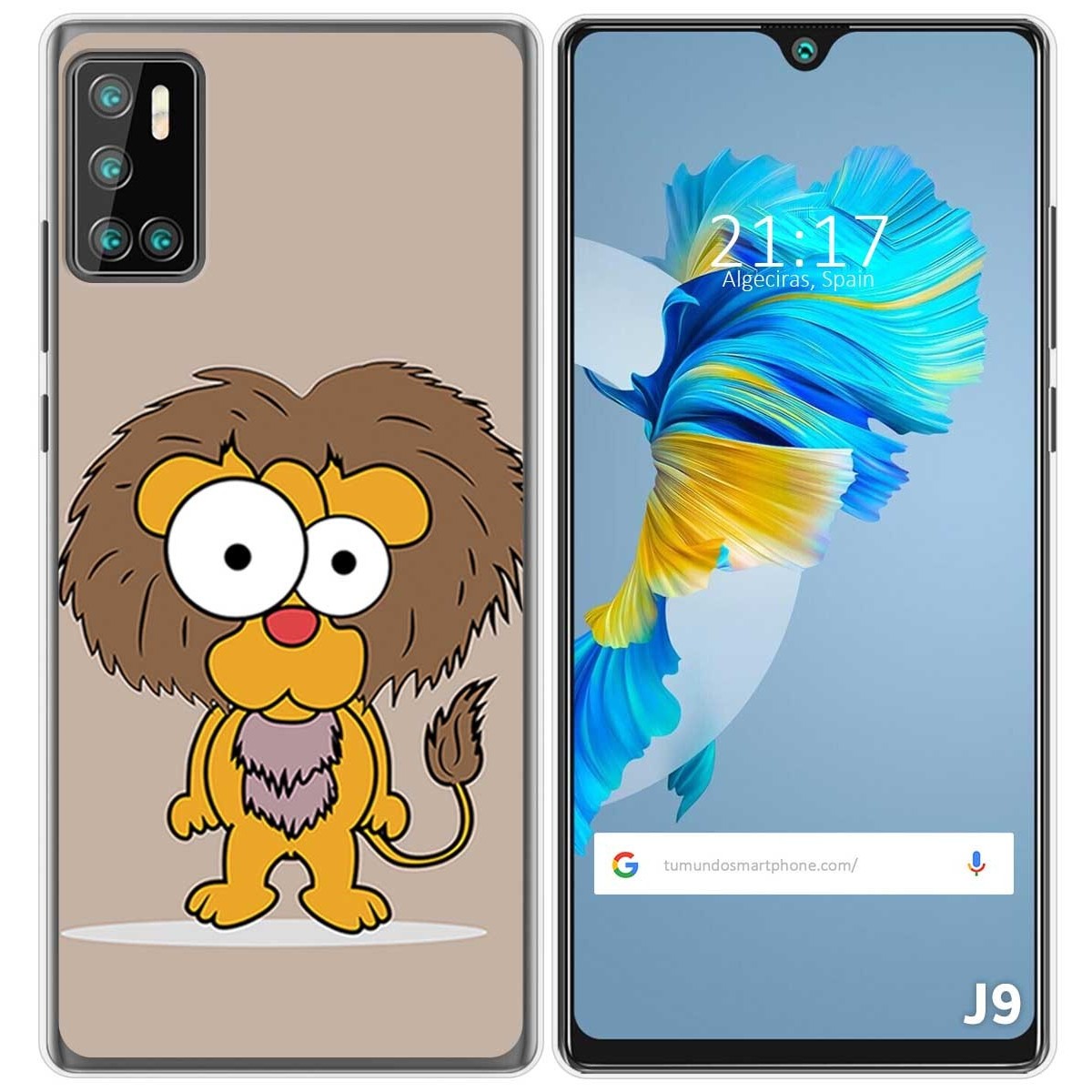 Funda Gel Tpu para Cubot J9 diseño Leon Dibujos