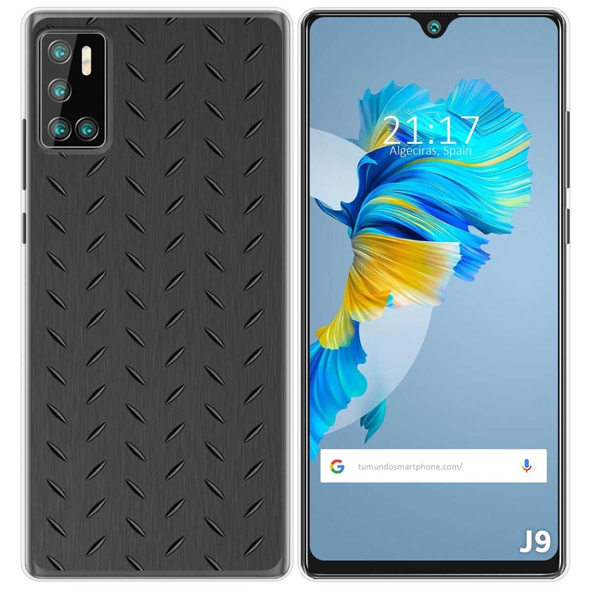 Funda Gel Tpu para Cubot J9 diseño Metal Dibujos