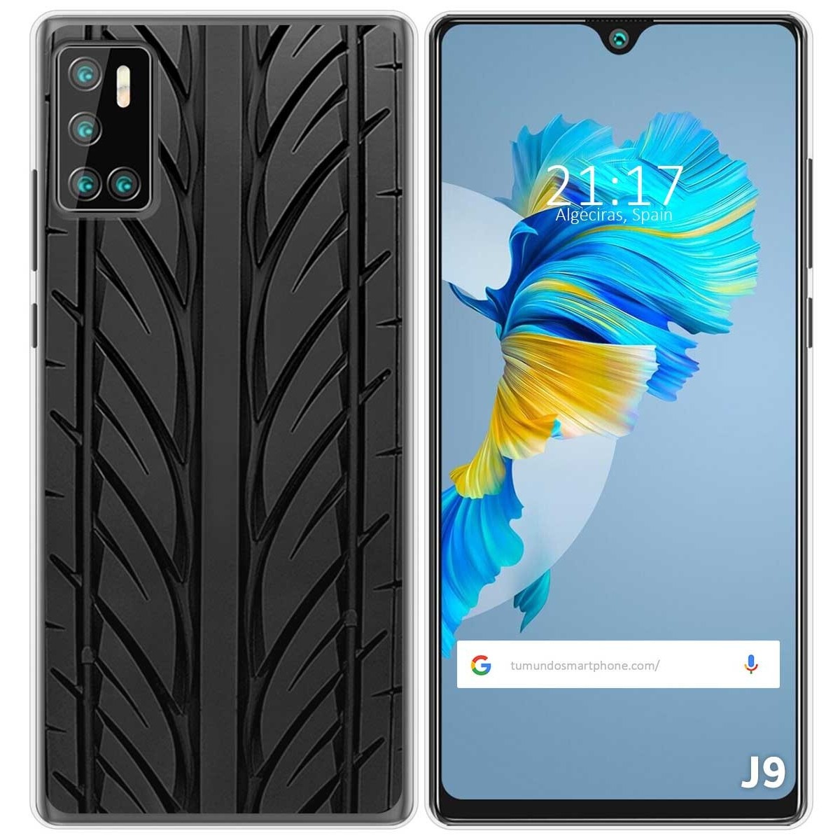 Funda Gel Tpu para Cubot J9 diseño Neumatico Dibujos