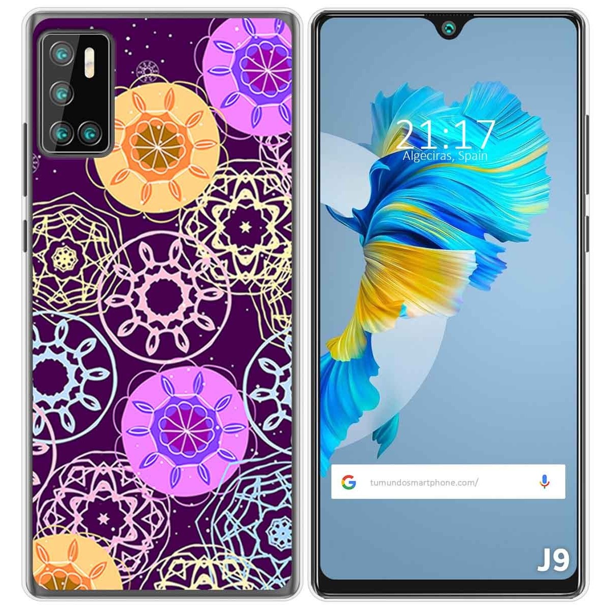 Funda Gel Tpu para Cubot J9 diseño Radial Dibujos