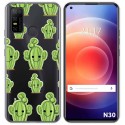 Funda Gel Transparente para Doogee N30 diseño Cactus Dibujos