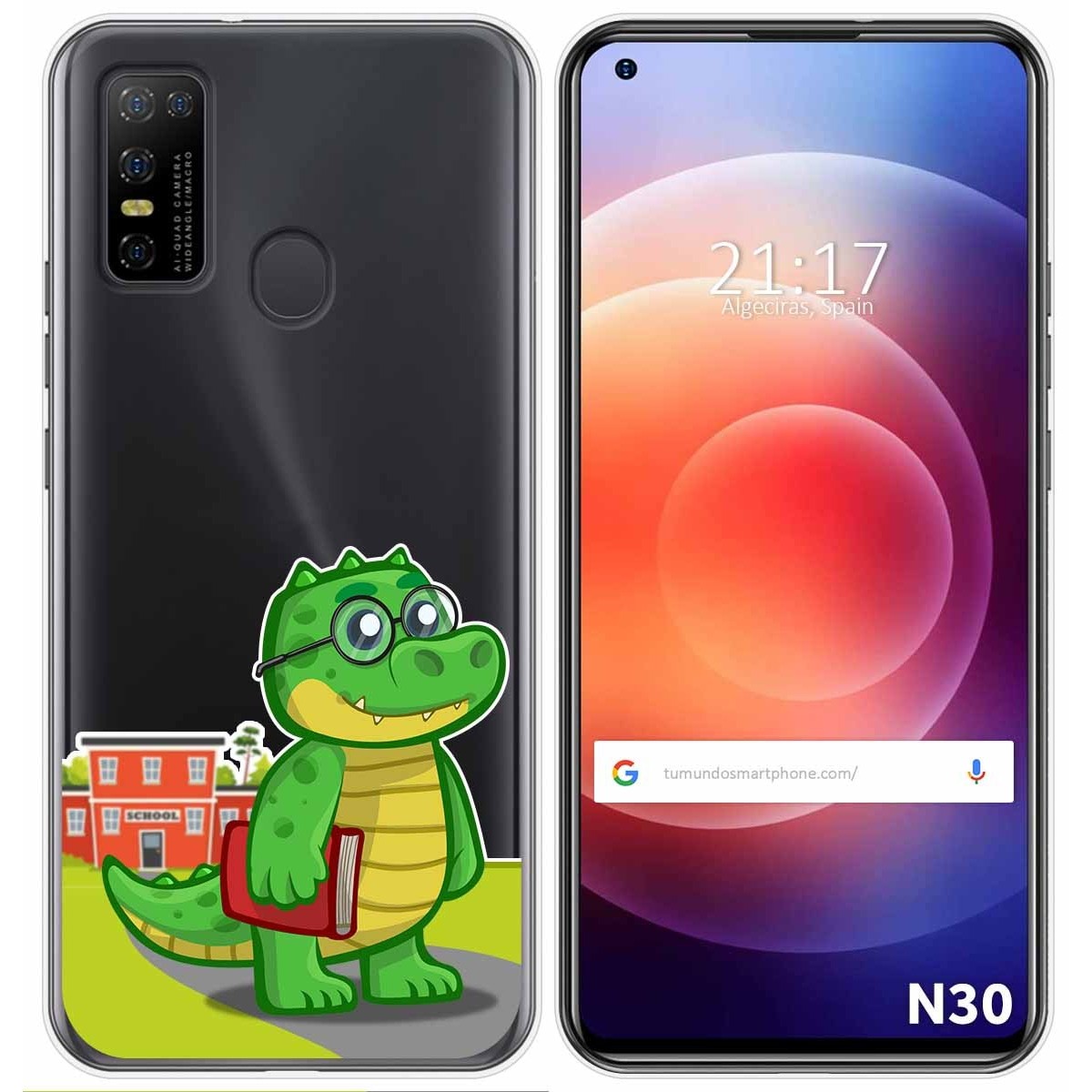 Funda Gel Transparente para Doogee N30 diseño Coco Dibujos