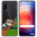 Funda Gel Transparente para Doogee N30 diseño Panda Dibujos