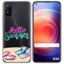 Funda Gel Transparente para Doogee N30 diseño Summer Dibujos