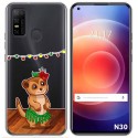 Funda Gel Transparente para Doogee N30 diseño Suricata Dibujos