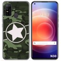 Funda Gel Tpu para Doogee N30 diseño Camuflaje 01 Dibujos