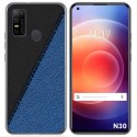 Funda Gel Tpu para Doogee N30 diseño Cuero 02 Dibujos