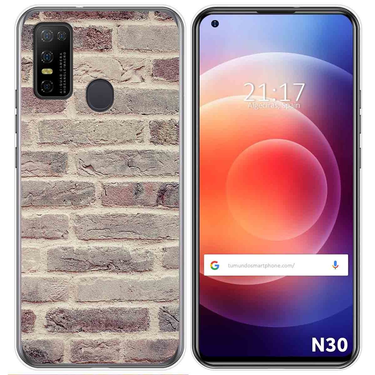 Funda Gel Tpu para Doogee N30 diseño Ladrillo 01 Dibujos