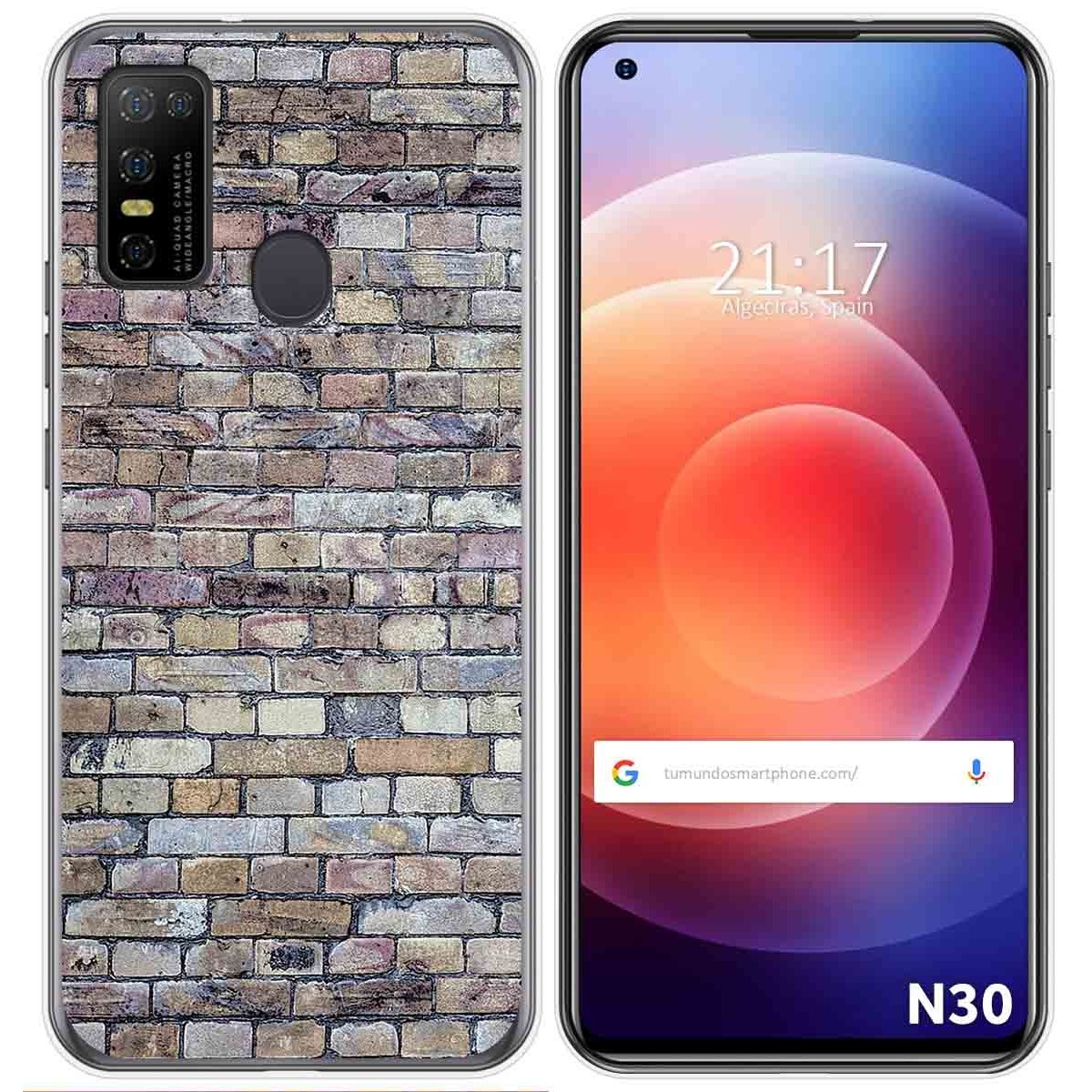 Funda Gel Tpu para Doogee N30 diseño Ladrillo 02 Dibujos
