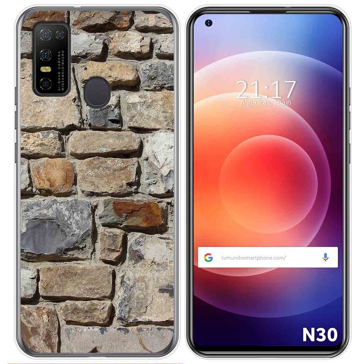 Funda Gel Tpu para Doogee N30 diseño Ladrillo 03 Dibujos