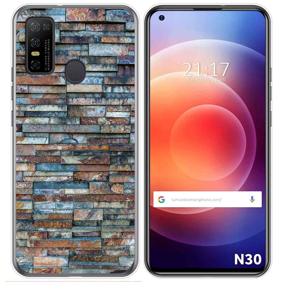 Funda Gel Tpu para Doogee N30 diseño Ladrillo 05 Dibujos