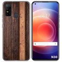 Funda Gel Tpu para Doogee N30 diseño Madera 05 Dibujos