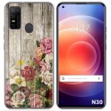 Funda Gel Tpu para Doogee N30 diseño Madera 08 Dibujos