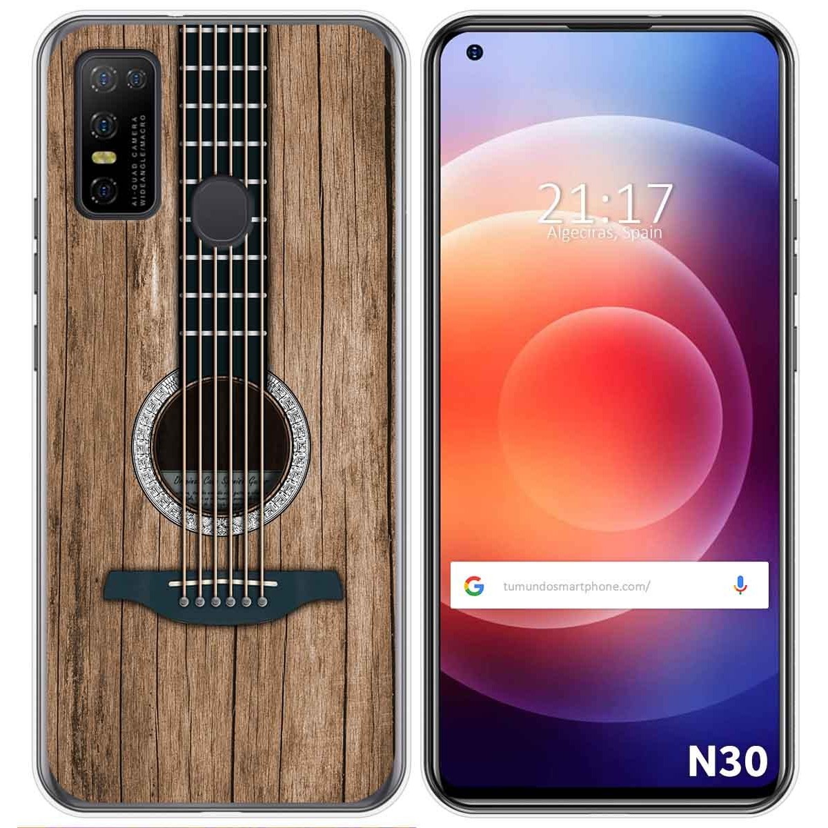 Funda Gel Tpu para Doogee N30 diseño Madera 11 Dibujos