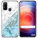 Funda Gel Tpu para Doogee N30 diseño Mármol 02 Dibujos