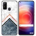 Funda Gel Tpu para Doogee N30 diseño Mármol 05 Dibujos