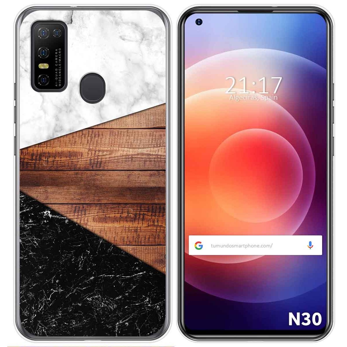Funda Gel Tpu para Doogee N30 diseño Mármol 11 Dibujos