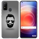 Funda Gel Tpu para Doogee N30 diseño Barba Dibujos