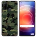 Funda Gel Tpu para Doogee N30 diseño Camuflaje Dibujos