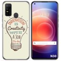 Funda Gel Tpu para Doogee N30 diseño Creativity Dibujos