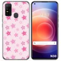 Funda Gel Tpu para Doogee N30 diseño Flores Dibujos