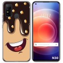 Funda Gel Tpu para Doogee N30 diseño Helado Chocolate Dibujos